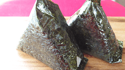 Rice balls sold at convenience stores