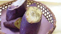 Grilled sweet potatoes