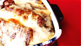 Baked Rice & Beef with Demi-Glace Sauce