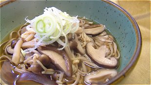 Buckwheat Noodles with Mushroom