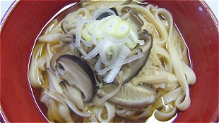 Kishimen with Mushroom