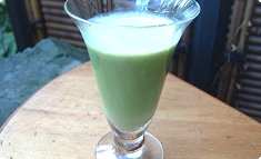 Matcha banana miruku