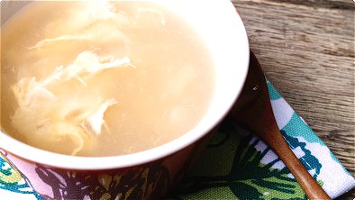 Soup with Beaten Egg & Scallops