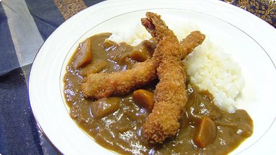 Deep–Fried Breaded Shrimp Curry & Rice
