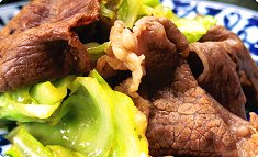 Gyuniku to kyabetsu no itame