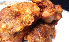 Tori no shōyu-kareiko-tempura