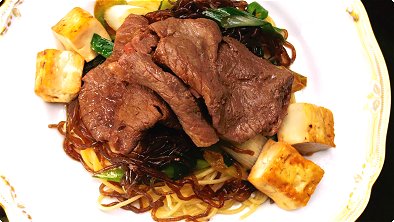 Spaghetti with Sukiyaki