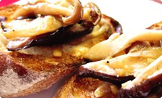 Kinoko no ninniku shoyu itame no burusuketta