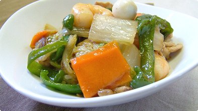 Japanese-Style Chop Suey Bowl