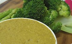 Burokkori to asuparagasu tōfu to chīzu to karē no diipu