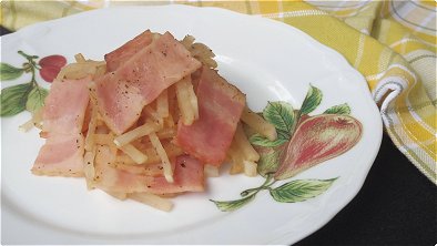 Sauteed Japanese Radish & Bacon