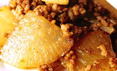 Daikon to minchi no karē-itame