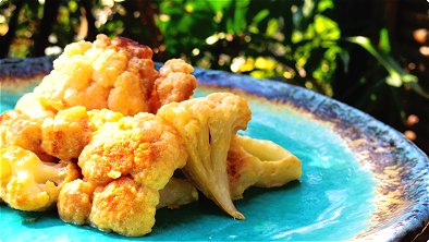 Seared Cauliflower with Mayonnaise & Soy Sauce