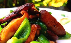 Pīman to namashiitake no itame