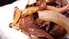 Sauteed Beef, Onion & Shimeji Mushrooms with Soy Sauce