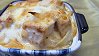 Rice, Chicken & Onion Gratin with Alfredo Sauce